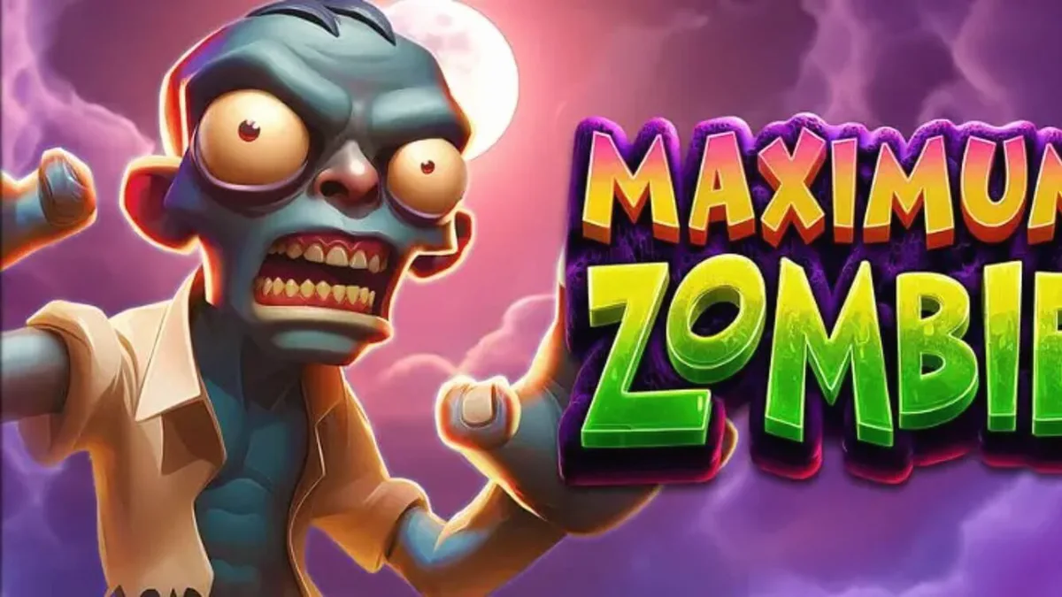 Tampilan visual slot Maximum Zombie dengan tema apokaliptik dan karakter Zed