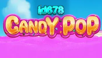 Tampilan visual slot Candy Pop yang penuh warna dengan simbol permen.