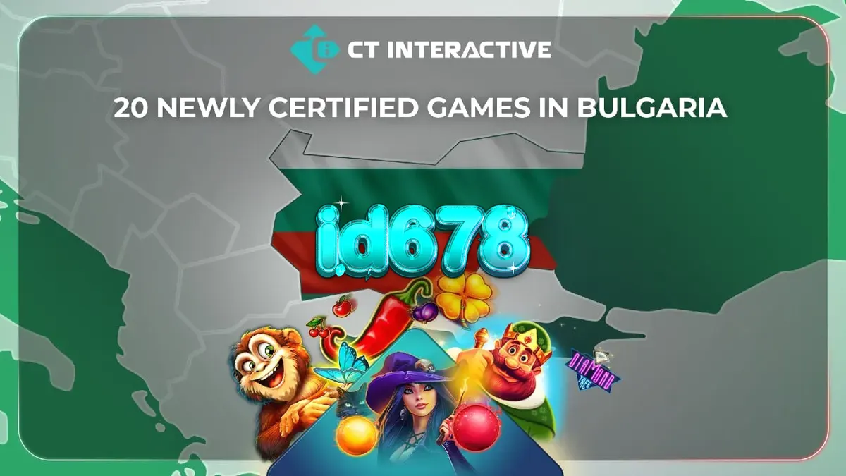 Deretan permainan slot digital dari CT Interactive yang kini tersedia di pasar Bulgaria.